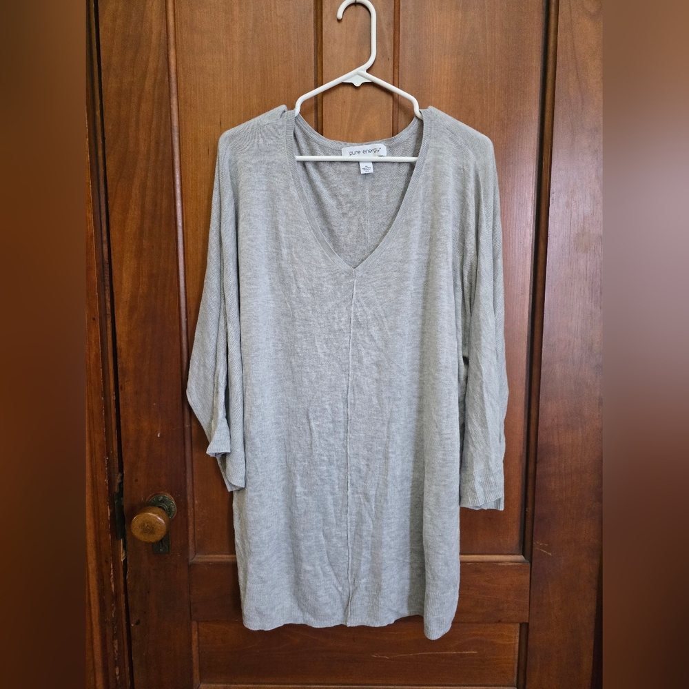Pure Energy Light Gray Sweater